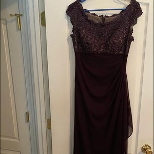 Ladies size 6 Xscape Plum formal gown